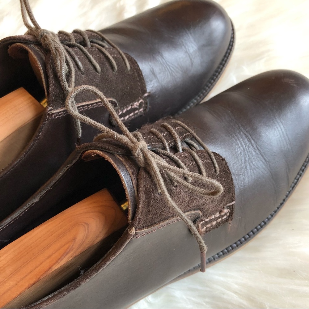 Ben Sherman Dark Brown Leather Oxfords 8 - Picture 6 of 13